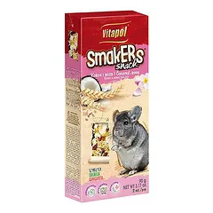 Vitapol Smakers Snack su kokosu ir rožių žiedlapiais, skanėstai šinšiloms 90 g — 2 nuotrauka