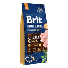 Brit Premium By Nature Adult M sausas maistas vidutinio dydžio veislių šunims, 3 kg