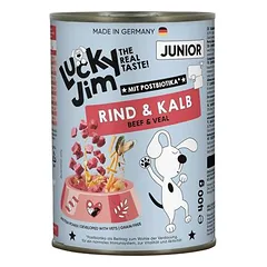 Lucky Jim Junior drėgnas maistas šunims 6 x 400 g — 2 nuotrauka
