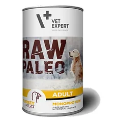 Vetexpert RAW PALEO adult turkey 400g - kalakutiena skardinėje