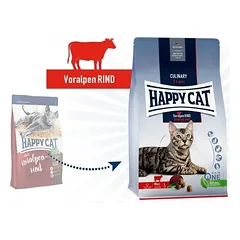 Happy Cat visavertis pašaras suaugusioms katėms su jautiena Culinary VoralpenRind, 1,3 kg