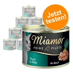 Miamor Feine Filets bandomasis rinkinys, drėgnas maistas katėms 12 x 185 g