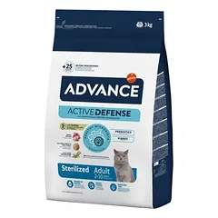 Advance Cat Sterilized Hairball sausas maistas sterilizuotoms suaugusioms katėms su kalakutiena ir ryžiais, 1.5 kg
