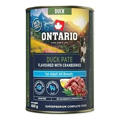 Ontario Dog Adult Duck Pate with Cranberries 400 g