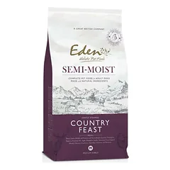 Eden Country Feast - pusiau drėgnas šunų maistas su antiena, ėriena, triušiena ir žvėriena., 2kg — 3 nuotrauka