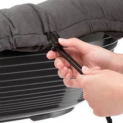 Ferplast guolis katėms Siesta Deluxe su užvalkalu Sofà, rinkinys – antracito spalvos, Dydis 4: L 61,5 x B 45 x H 21,5 cm — 2 nuotrauka