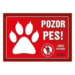 Ženklas plastikas ATSARGIAI šuo