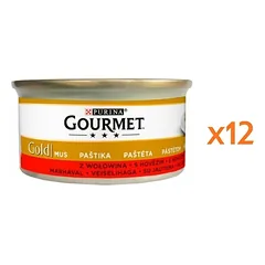 GOURMET Gold  su jautiena katėms 12x85 g