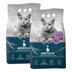 ARISTOCAT Bentonite Plus levandų bentonito kraikas 15 l (2 x 5 l)