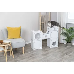 Trixie Casa Cara katės baldai kartoniniai 93x72x30 cm balti — 2 nuotrauka