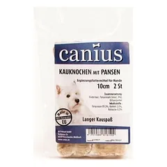 Canius kramtomasis kaulas 10 cm, 2 vnt. pakuotė, skanėstai šunims