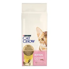 PURINA Cat Chow kačiukų ėdalas su vištiena 15kg