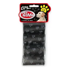 Pet Nova maišeliai šunims juodi 4x20 vnt, 4 x 20 vnt. parduotuvėje e-zoo.lt