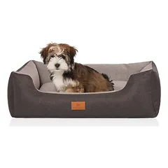 Knuffelwuff guolis šunims Luke iš velūro su rankų darbo audinio išvaizda, Mažiems 5–10 kg — 3 nuotrauka
