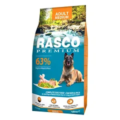 Rasco Premium Adult Medium Breed, 15 kg, pašaras suaugusiems vidutinių veislių šunims su vištiena ir ryžiais — 2 nuotrauka