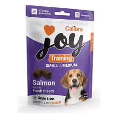 Calibra Joy Training Small & Medium Salmon & Insect begrūdžiai skanėstai mažų ir vidutinių veislių šunims, 150 g