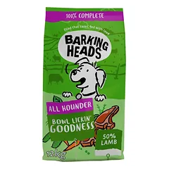 BARKING HEADS Bowl Lickin Goodness pašaras šunim su ėriena 2kg. – 12kg.