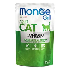 Monge Grill konservai katėms su triušiena, 85 g