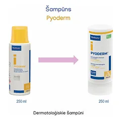 Virbac Pyoderm Šampūns 250 ml — 2 nuotrauka