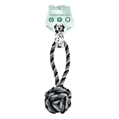 Holland Dental Floss Toss Extreme Rope Sling - didelis kamuolys ant virvės dideliems šunims, pagamintas iš dantų siūlo.