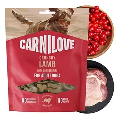 CARNILOVE Crunchy Snack Lamb with Cranberries skanėstai šunims 200 g