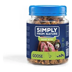 SIMPLY FROM NATURE Smart Bites žąsų dresiruokliai šunims 130 g
