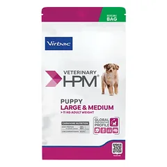Virbac HPM veterinarinis sausas maistas vidutinio dydžio ir didelių veislių šuniukams iki 6 arba 7 mėnesių 7 kg