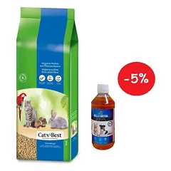 JRS Cats Best Universal 40l / 22kg + LAB V Lašišų aliejus šunims ir katėms 250ml