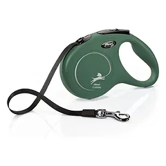 Flexi Classic Tape Lead įtraukiama pavadėlė šunims, M dydis, 5 m ilgio, maksimalus svoris 25 kg parduotuvėje ramiosblusos.lt