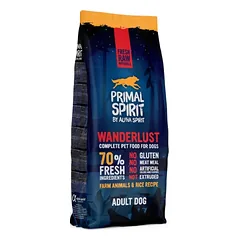 PRIMAL SPIRIT Wanderlust Adult Dog Drėgnas Pašaras Šunims 12kg
