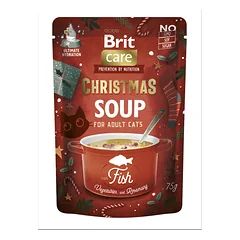 BRIT CARE Cat Soup Christmas sriubų katėms rinkinys 15 vnt x 75 g — 3 nuotrauka