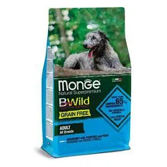 Monge BWILD Best For Breeders 30/20 begrūdis sausas maistas šunims su ančiuviais, bulvėmis ir žirneliais, 15 kg