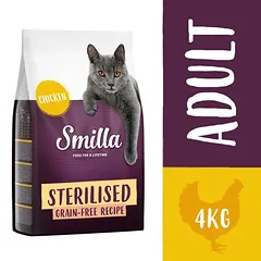 Smilla begrūdis Sterilised su vištiena, sausas maistas katėms, 3 - 4,9 kg — 5 nuotrauka