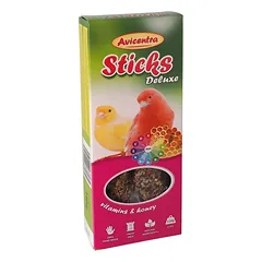 Avicentra vitamininės medaus skanėstų lazdelės kanarėlėms, 2 vnt