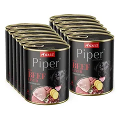 DOLINA NOTECI Piper šunims su jautienos kepenėlėmis ir bulvėmis 12x800g