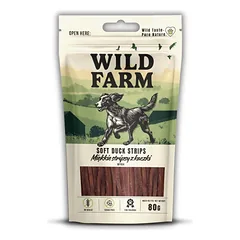 WILD FARM Minkšti anties juostelės 80g skanėstai šunims