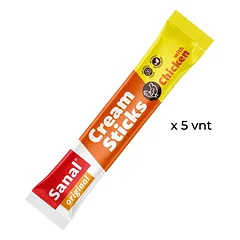 Sanal Cream Sticks Chicken tyrelių skanėstai katėms 75 g — 2 nuotrauka