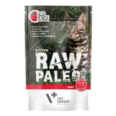 VetExpert Raw Paleo Kitten guliašas su jautiena kačiukams - Pet24