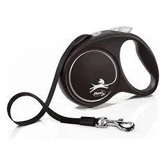 Flexi Black design juostinis pavadėlis 5m, Melyna / M - 5m iki 25 kg — 2 nuotrauka