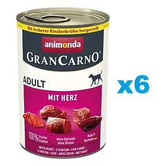 ANIMONDA GranCarno Adult širdis 6x400g