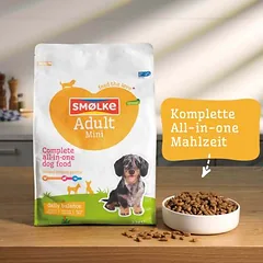 Smølke Hund Adult Mini sausas maistas šunims, 3 - 4,9 kg — 4 nuotrauka