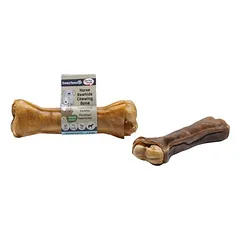 Beeztees skanėstai šunims kramtomasis kaulas iš arklio odos, Matmenys: 17 cm — 2 nuotrauka
