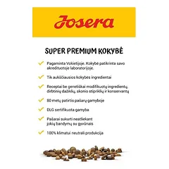 Josera A/S Chicken+Rice 12,5kg pašaras suaugusiems šunims, 12,5 kg — 3 nuotrauka