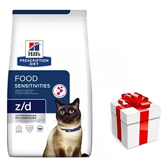 HILL'S PD Prescription Diet Feline z/d Jautrumas maistui 1,5kg + Staigmena katei