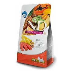 Farmina N&D Dog Tropical Selection Mini Adult su lašiša, sausas maistas šunims 1,5 kg