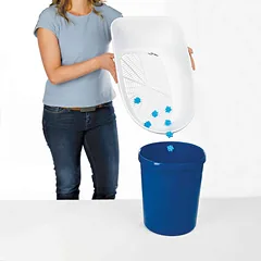 Trixie Berto Cat Litter Tray su atskyrimo sistema, tamsiai pilka/pastelinė, 59 x 39 x 22 cm — 5 nuotrauka