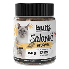 BULTI Salamis skanėstai katėms, mėsos užkandis 150 g