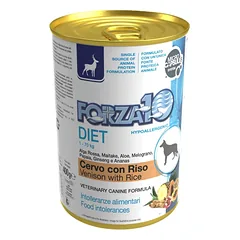 Forza10 Diet konservai šunims su elniena ir ryžiais, 400g — 1 nuotrauka