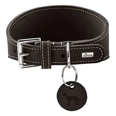 HUNTER antkaklis kurtams Aalborg, Dydis: S, Spalva: juoda, Kaklo apimtis: 33 - 38 cm, Plotis: 6,0 cm — 2 nuotrauka