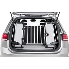 Trixie Universal Rear Car Grid universalus automobilio grotelės šunims, reguliuojamas plotis 94–114 cm, aukštis 69 cm, sidabrinis/juodas — 2 nuotrauka